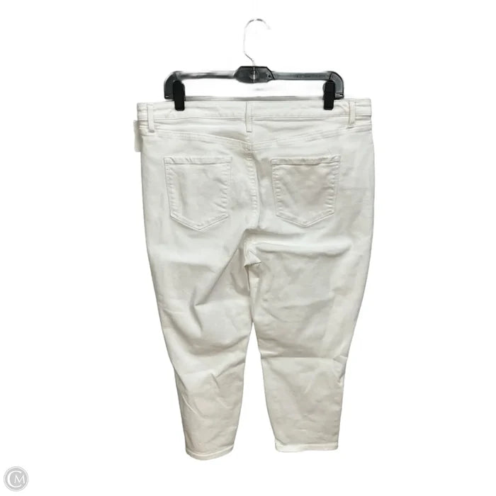 Pants Cropped By Talbots In White, Size: 16