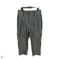 Pants Cropped By Who What Wear In Striped Pattern, Size: 16