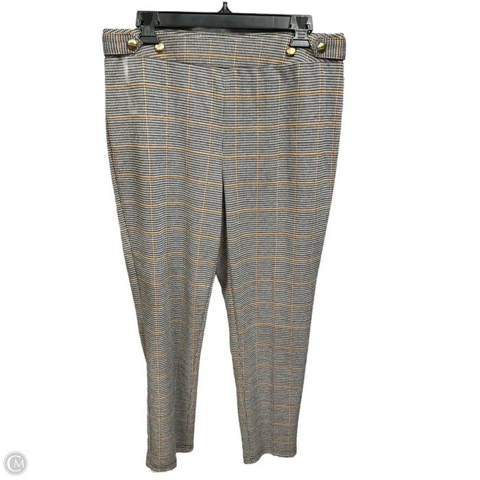 Pants Dress By Cato In Plaid Pattern, Size: 14
