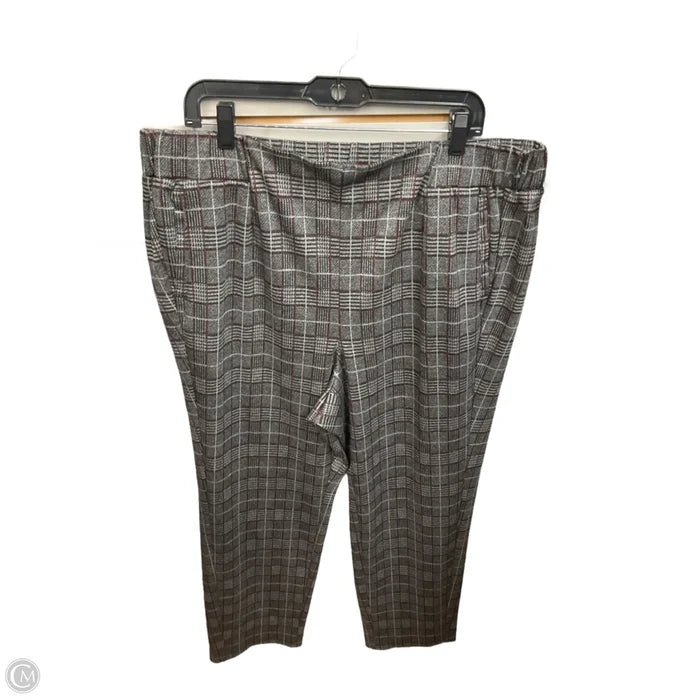Pants Dress By Lane Bryant In Plaid Pattern, Size: 18