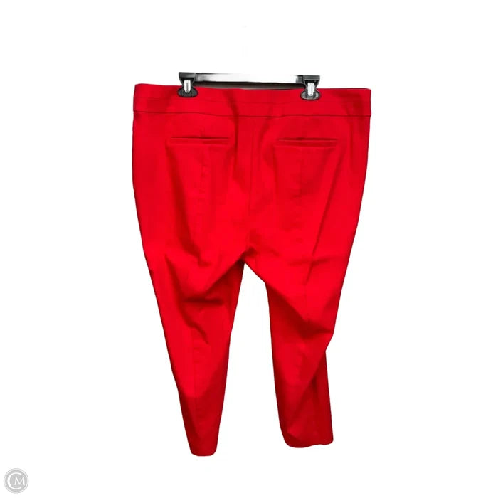 Pants Dress By Loft In Red, Size: 18
