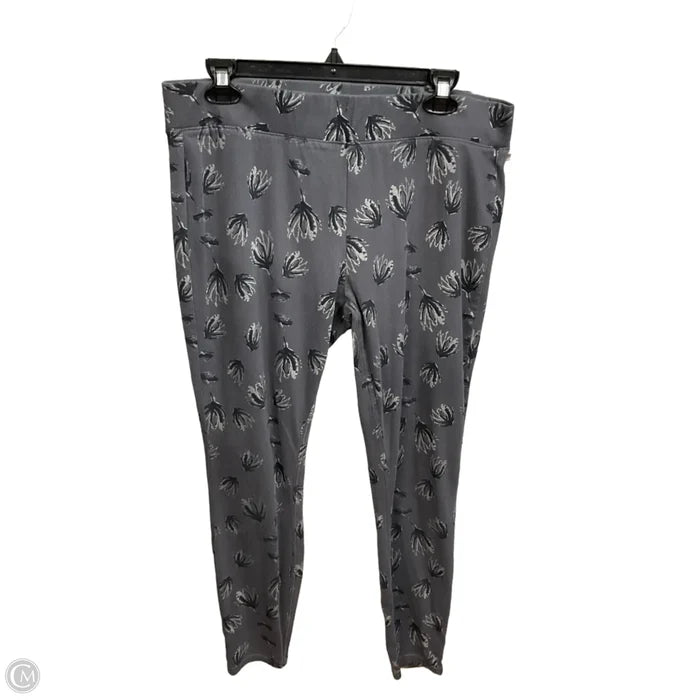 Pants Leggings By Clothes Mentor In Grey, Size: 16