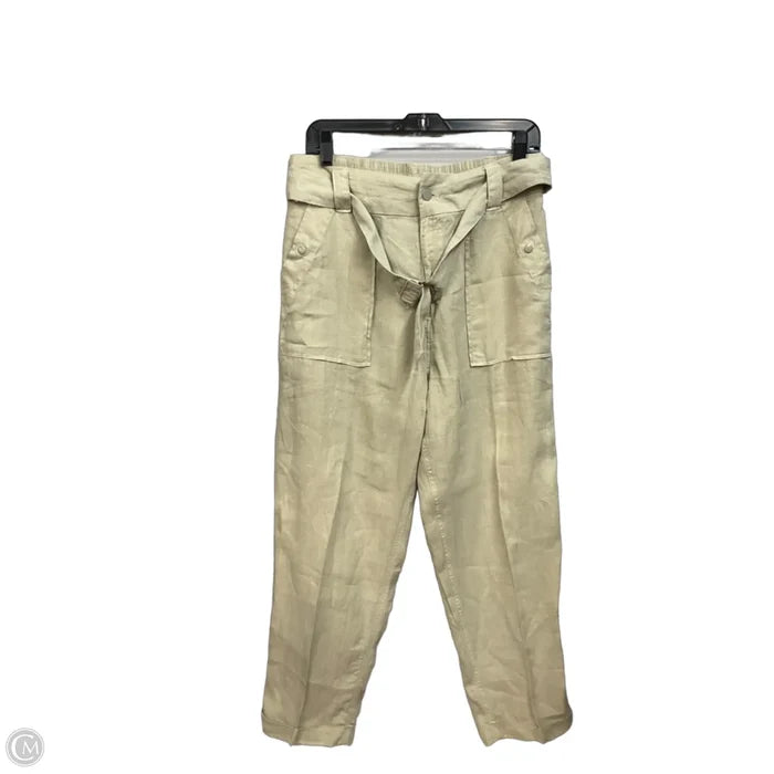 Pants Linen By Tahari In Green, Size: 12
