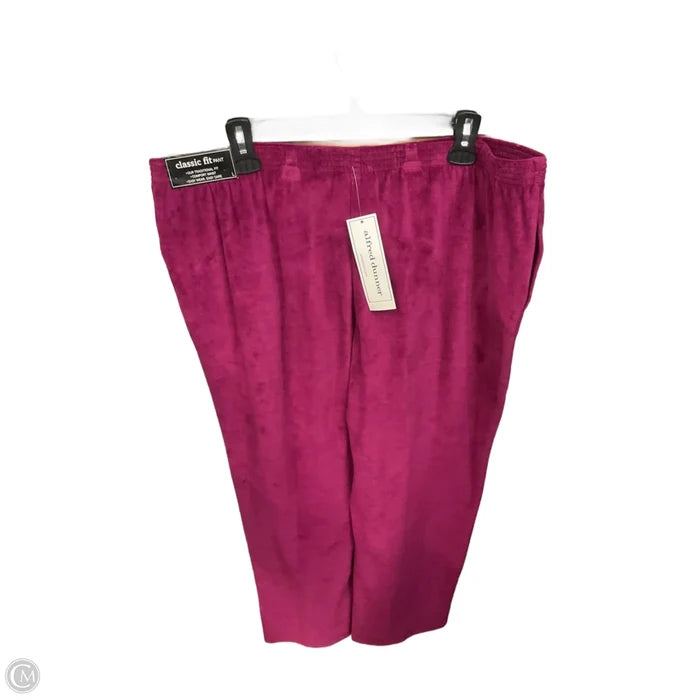 Pants Lounge By Alfred Dunner In Maroon, Size: 12
