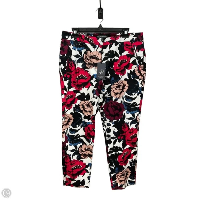 Pants Other By Adrianna Papell In Floral Print, Size: 12
