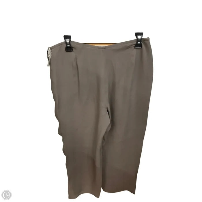 Pants Wide Leg By Eileen Fisher In Taupe, Size: 4p