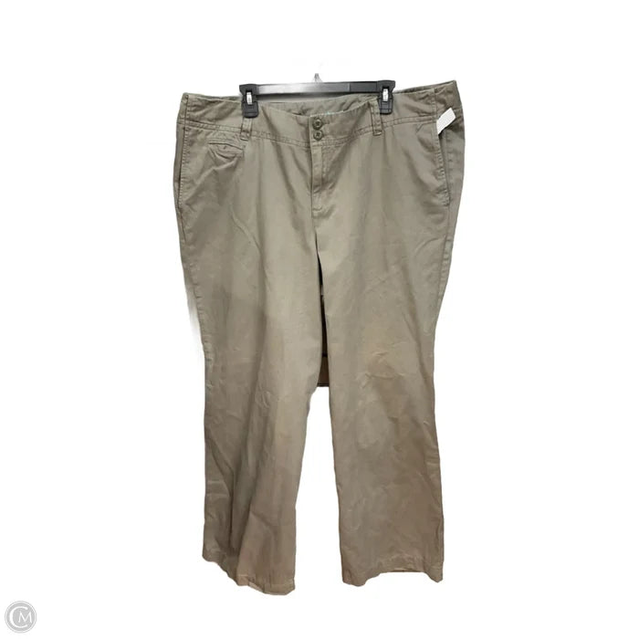 Pants Wide Leg By Lane Bryant In Green, Size: 22