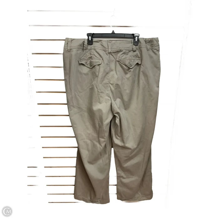 Pants Wide Leg By Lane Bryant In Green, Size: 22