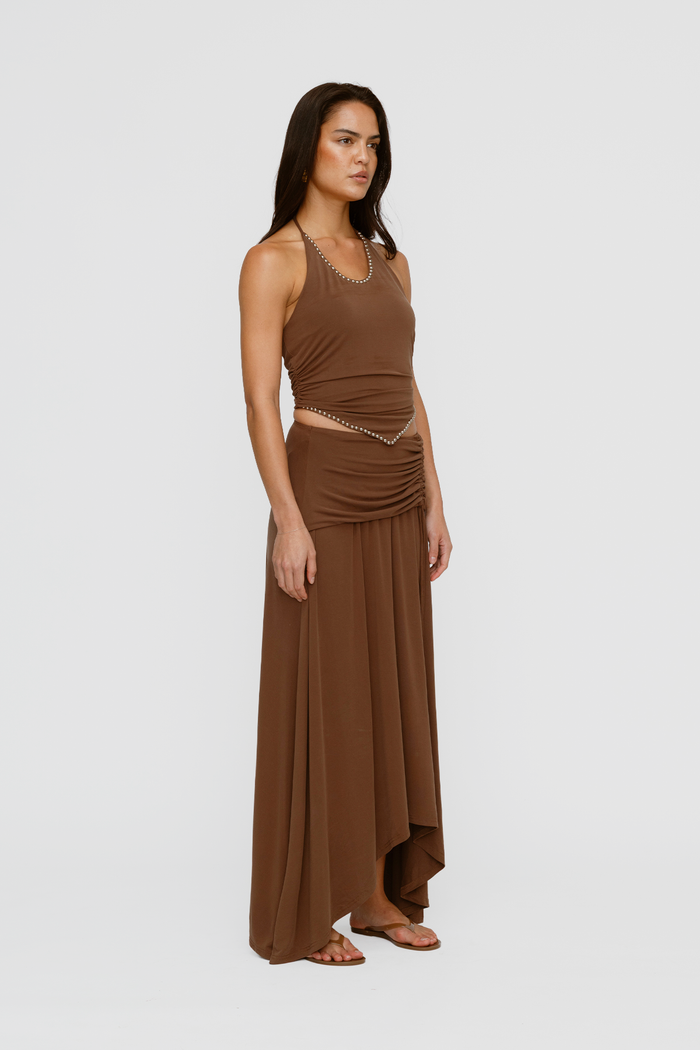 Piero Halter Top - Chocolate