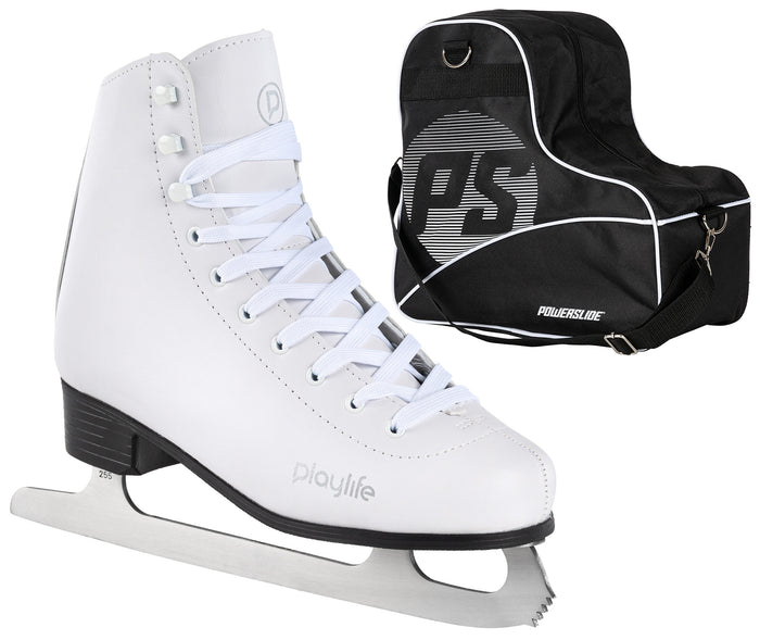 PL Classic White + Ice Skate Bag bundle