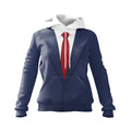 Politician Suit Graphic Hoodie Women's Fleece Pullover