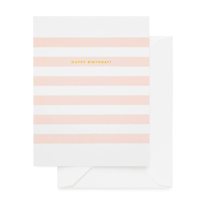 Preppy Stripe Birthday Card