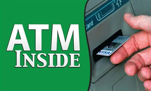 Pump Topper Sign - ATM Inside - High-Visibility Fuel Pump Insert - UnitedSign