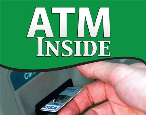 Pump Topper Sign - ATM Inside - High-Visibility Fuel Pump Insert - UnitedSign