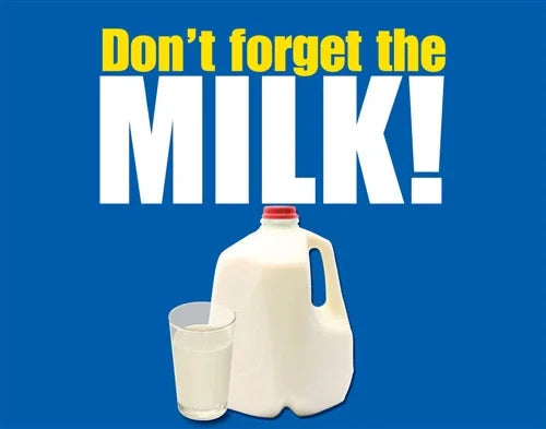 Pump Topper Sign - Milk - High-Visibility Fuel Pump Insert - UnitedSign