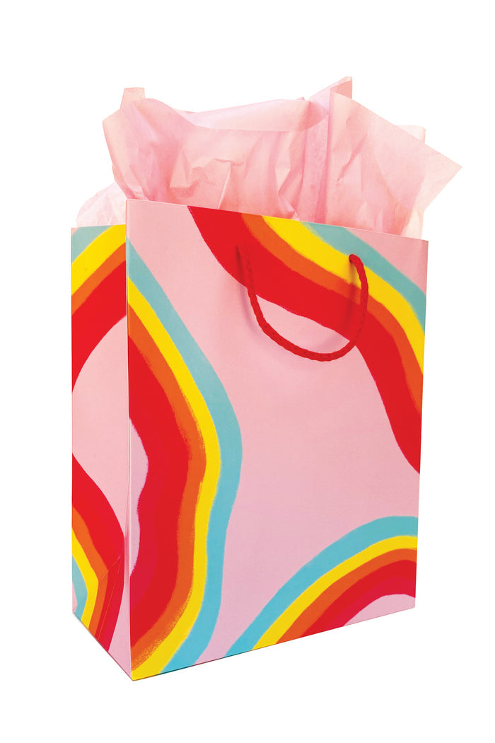Rainbow Ribbon Gift Bag