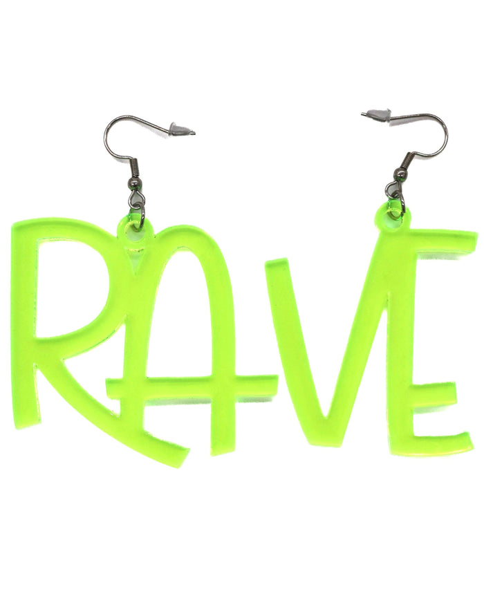 Rave Earrings, Dangle Earrings, - One Stop Rave