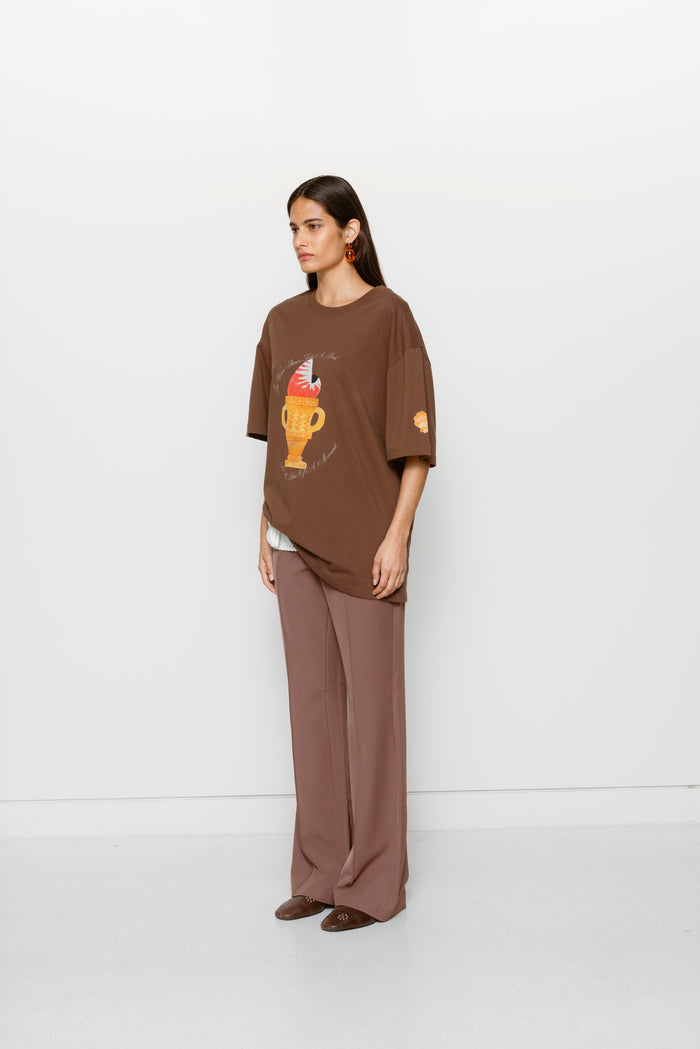 Relaxed Camiseta T-shirt - Chocolate