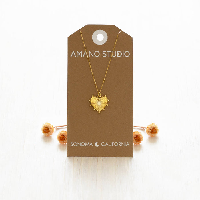 Renaissance Heart Pendant Necklace