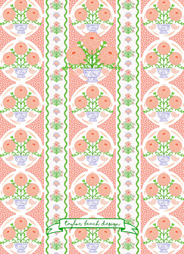 Ribbons in Bloom Invitation, Begonia