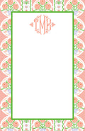 Ribbons in Bloom Notepad, Multiple Sizes Available, Begonia