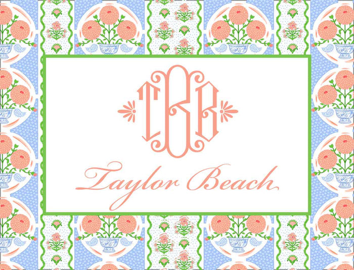 Ribbons in Bloom, Periwinkle, Gift Sticker Label, Set of 24