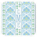 Ribbons in Bloom Personalized 4"x 4" Paper Coasters, Hydrangea
