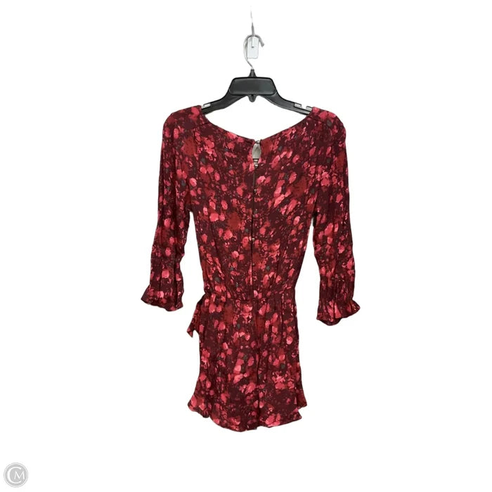 Romper By Free People In Floral Print, Size: Xs