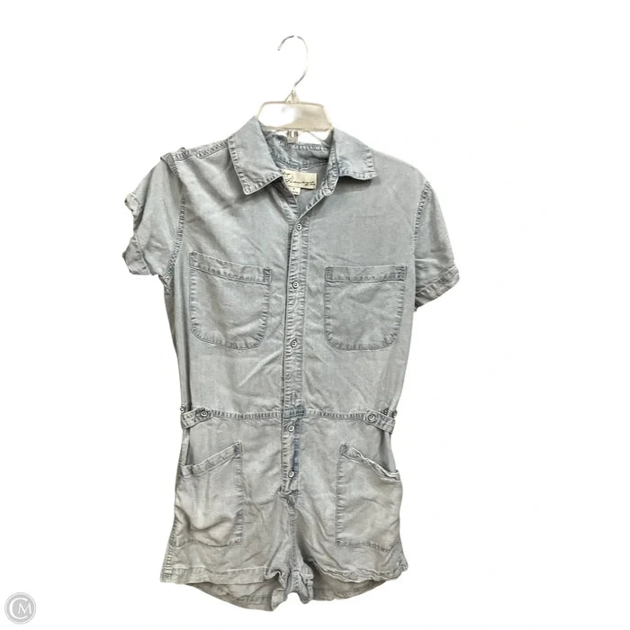 Romper By Vintage Havana In Blue Denim, Size: S