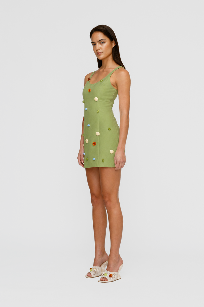 Romy Mini Dress - Olive