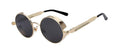 Round Metal Steampunk Men / Women Sunglasses - 64 Corp