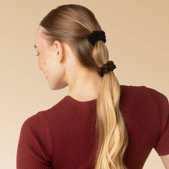 Ruched Lace Scrunchies