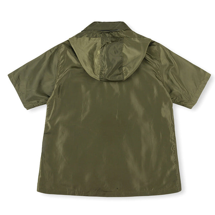 SAINT VANITY Embroidered Sporty Zipper Short-sleeved Jacket