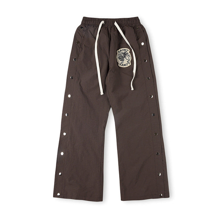 SAINT VANITY  Nylon Hooded Track  Pants “Gray”