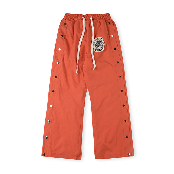 SAINT VANITY  Nylon Hooded Track  Pants “Orange”