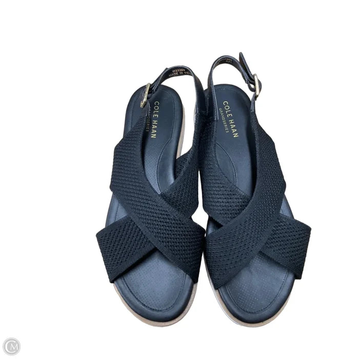 Sandals Flats By Cole-haan In Black, Size: 7.5