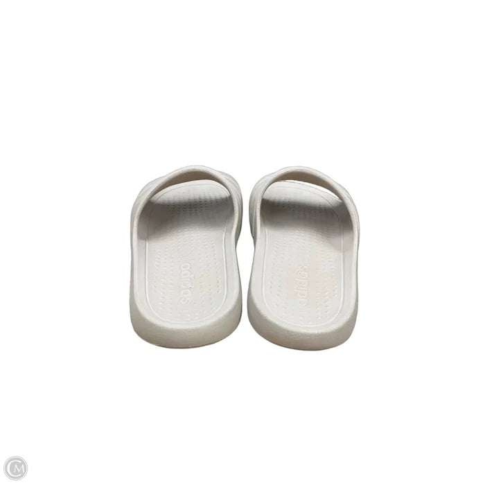 Sandals Flats By Adidas In Tan, Size: 7