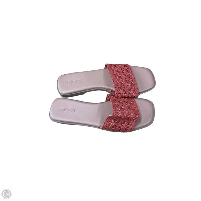 Sandals Flats By Old Navy In Pink, Size: 6