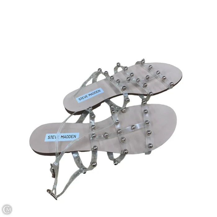 Sandals Flats By Steve Madden In Clear, Size: 7.5