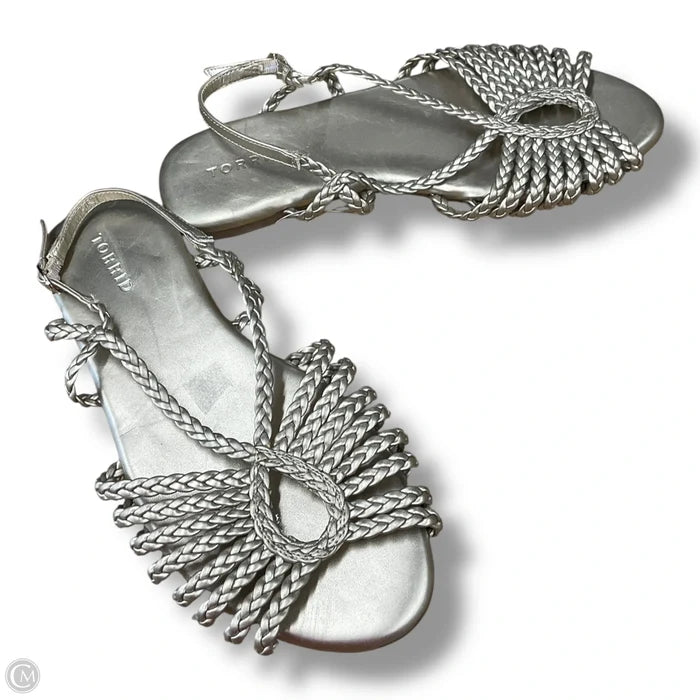 Sandals Flats By Torrid In Gold, Size: 8.5