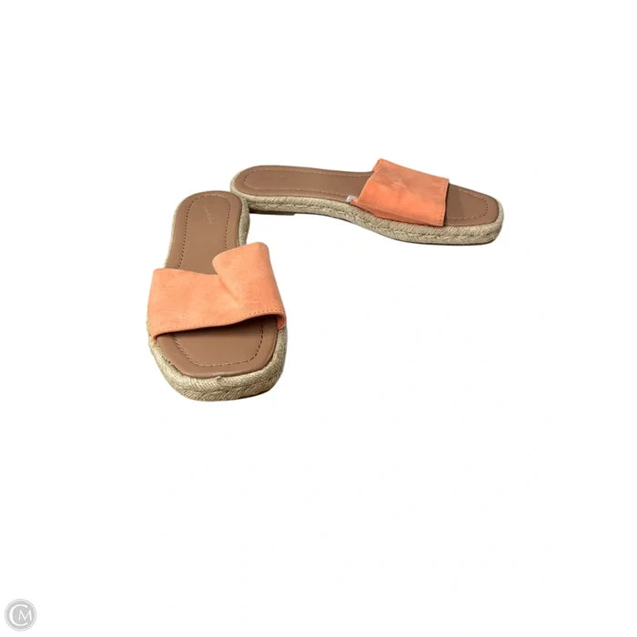 Sandals Flats By Universal Thread In Peach, Size: 9