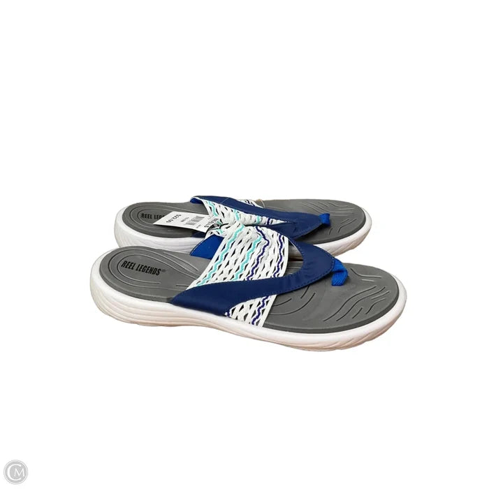 Sandals Flip Flops By Reel Legends In White, Size: 10