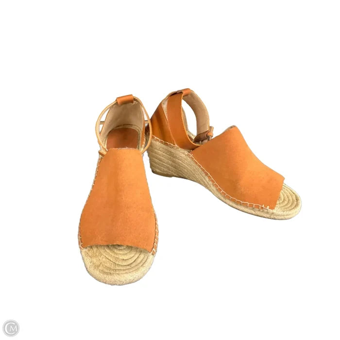 Sandals Heels Wedge By Gap In Tan, Size: 8.5