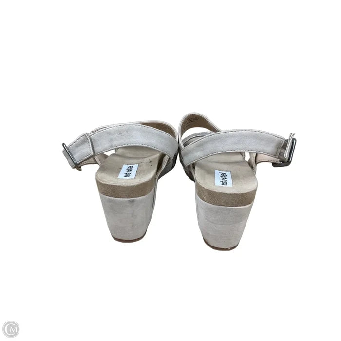 Sandals Heels Wedge By Not Rated In Snakeskin Print, Size: 6