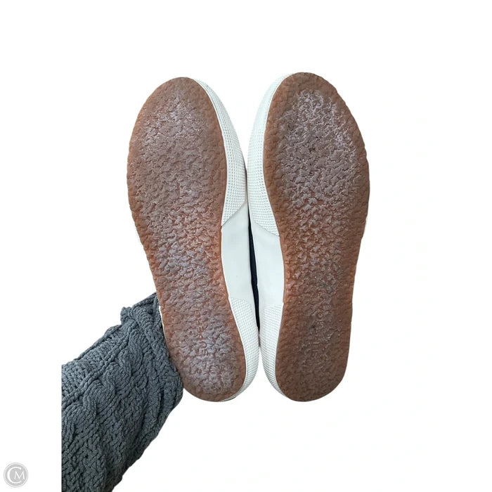 Shoes Flats By Superga In Blue & White, Size: 8.5