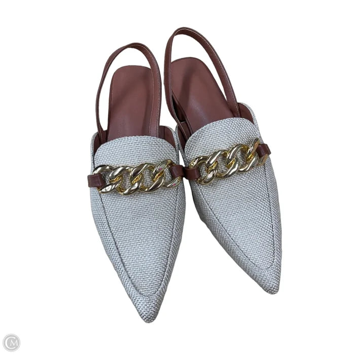 Shoes Heels Block By Clothes Mentor In Tan, Size: 6.5