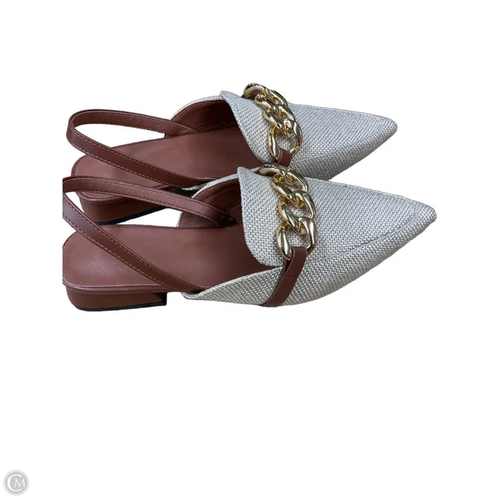 Shoes Heels Block By Clothes Mentor In Tan, Size: 6.5