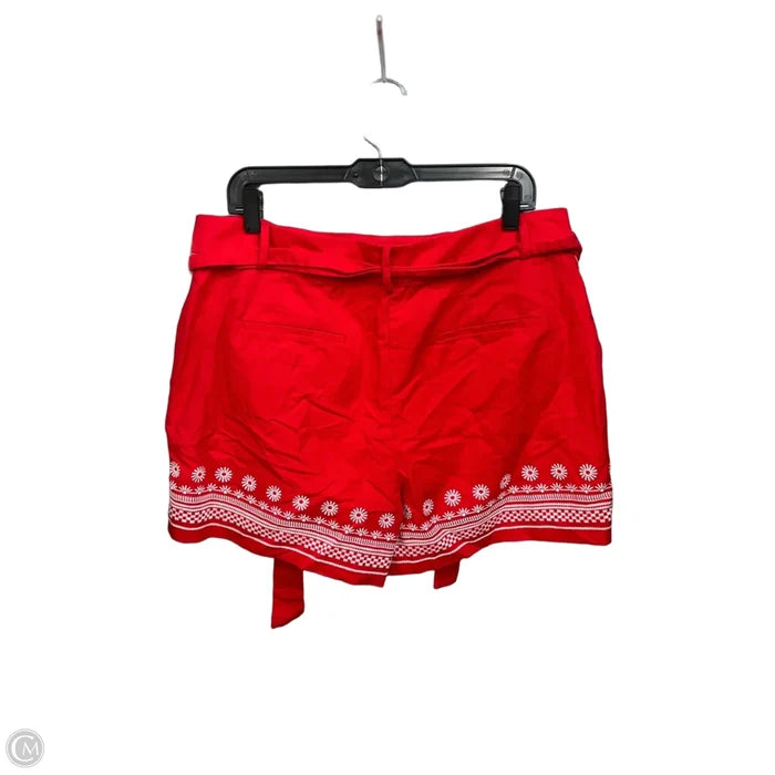 Shorts By Ann Taylor In Red, Size: 14