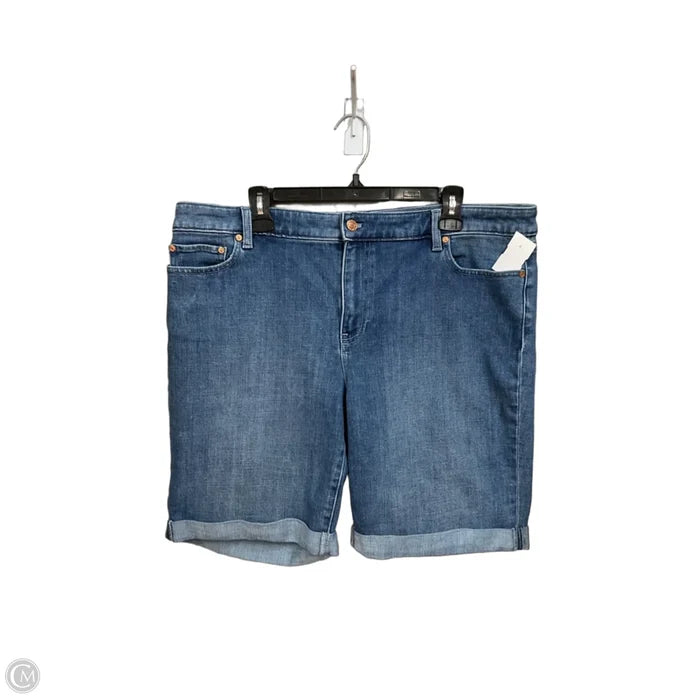 Shorts By Talbots In Blue Denim, Size: 16