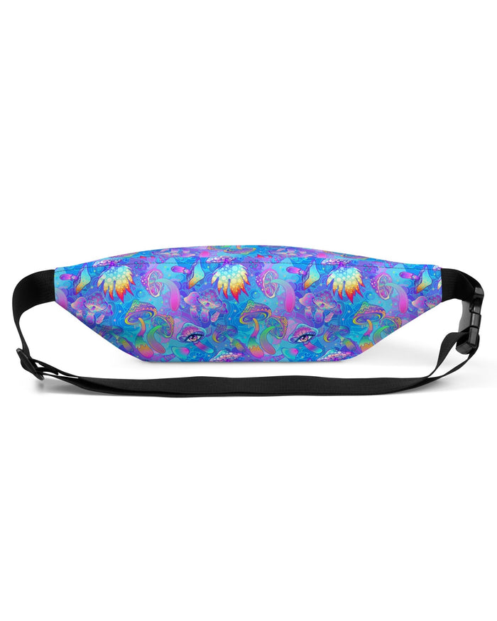 Shroomin Blue Fanny Pack, Fanny Pack, - One Stop Rave